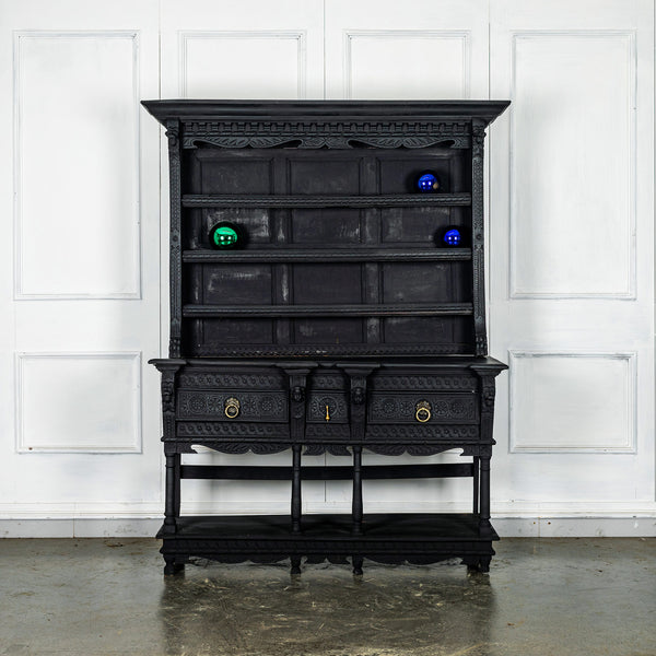 A black oak welsh dresser front image